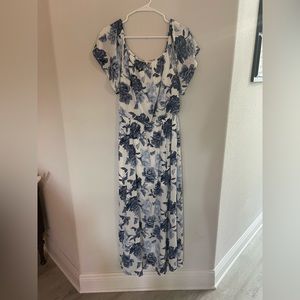 Altar’d State Blue Floral Maxi Dress